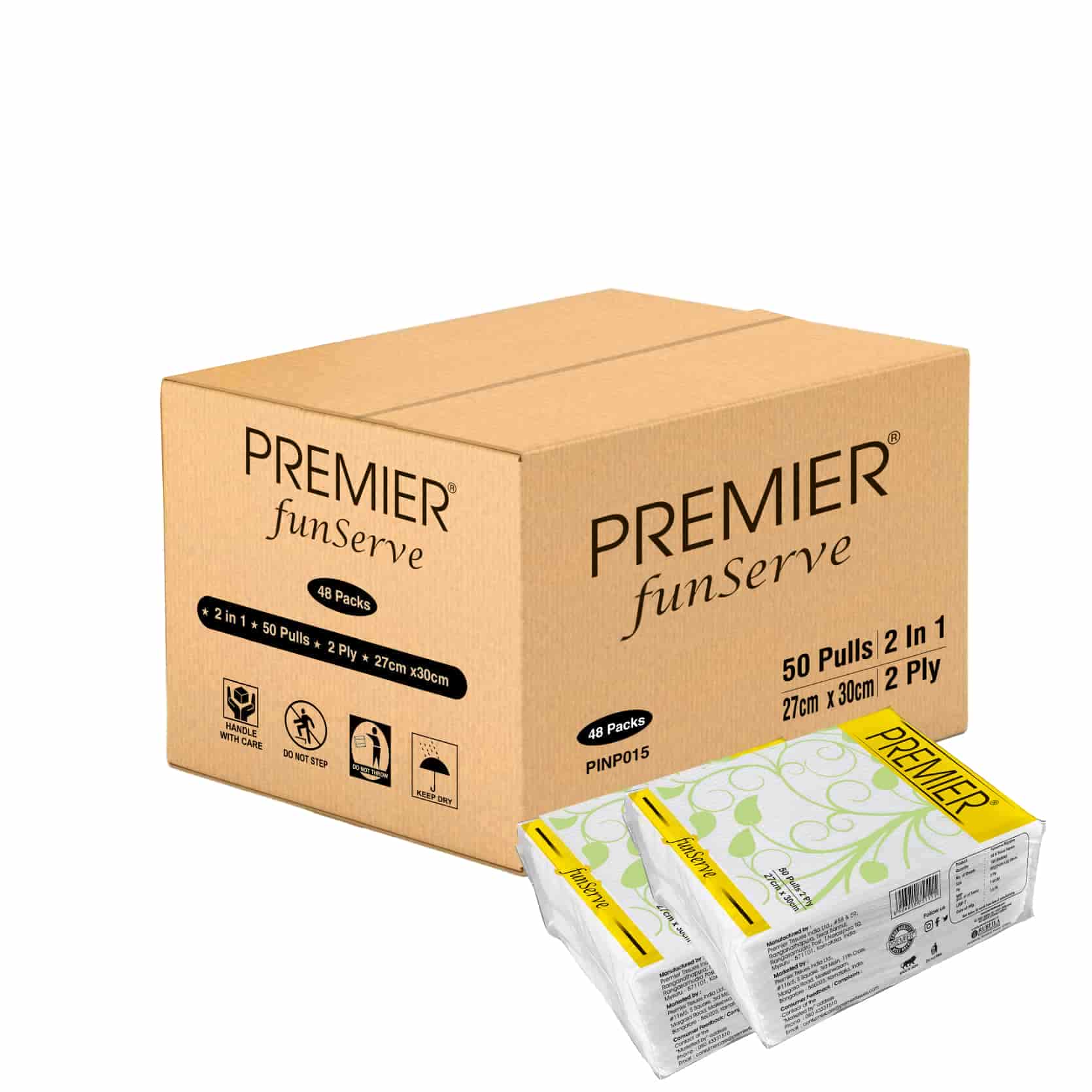 PremierTissue Paper FunServe Napkin 50's 2x1